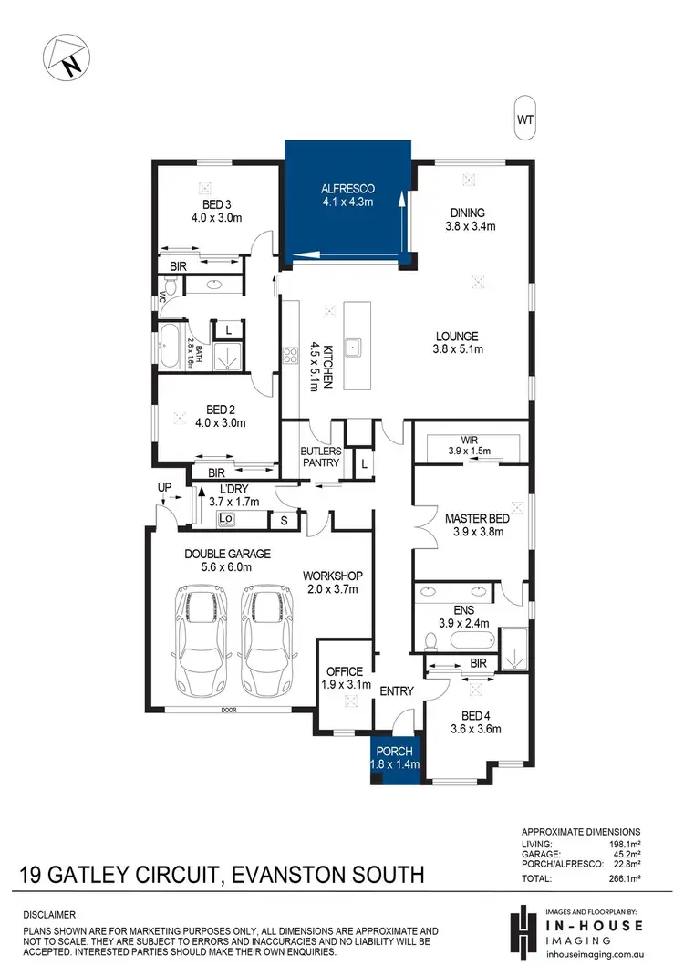 Floorplan of Homely house listing, 19 Gatley Circuit, Evanston South SA 5116