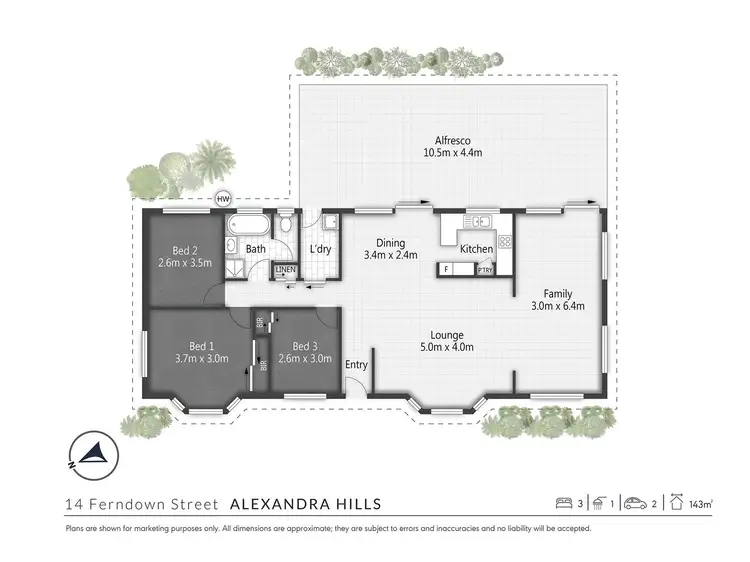 Floorplan of Homely house listing, 14 Ferndown Street, Alexandra Hills QLD 4161