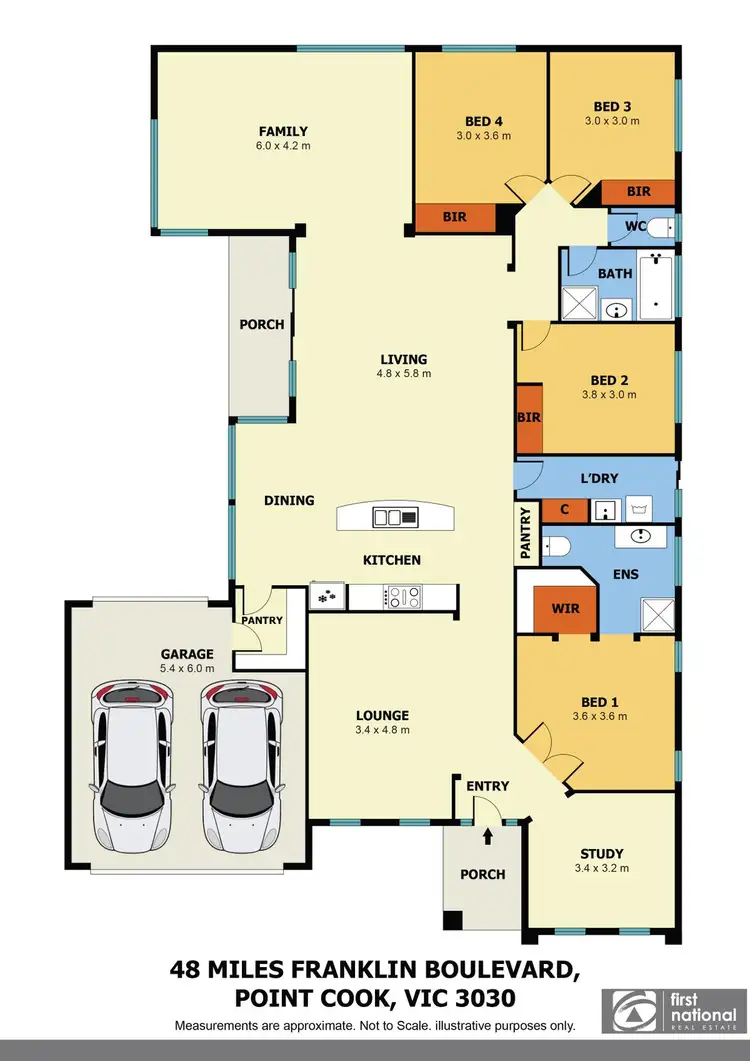 Floorplan of Homely house listing, 48 Miles Franklin Boulevard, Point Cook VIC 3030
