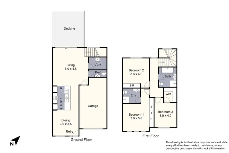 Floorplan of Homely townhouse listing, 14 Grasslands Loop, Keysborough VIC 3173