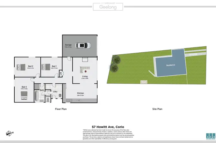 Floorplan of Homely house listing, 57 Howitt Avenue, Corio VIC 3214