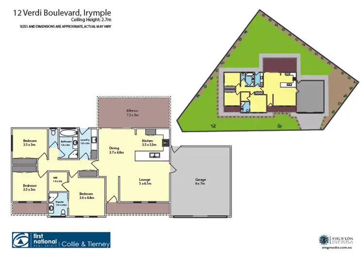 Floorplan of Homely house listing, 12 Verdi Boulevard, Irymple VIC 3498