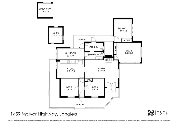 Floorplan of Homely house listing, 1459 McIvor Highway, Longlea VIC 3551