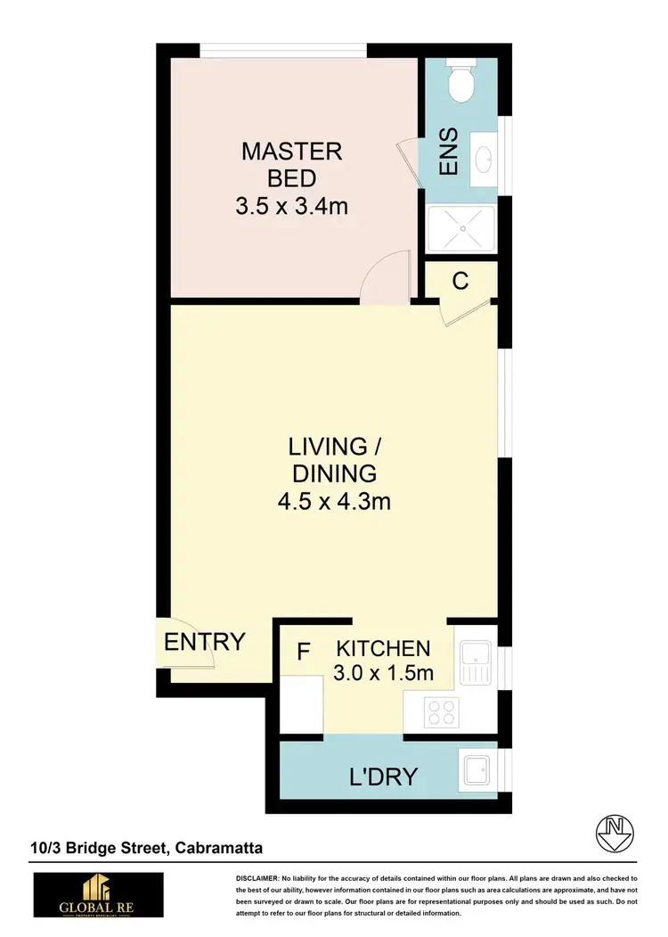 Floorplan of Homely unit listing, 10/3 Bridge Street, Cabramatta NSW 2166
