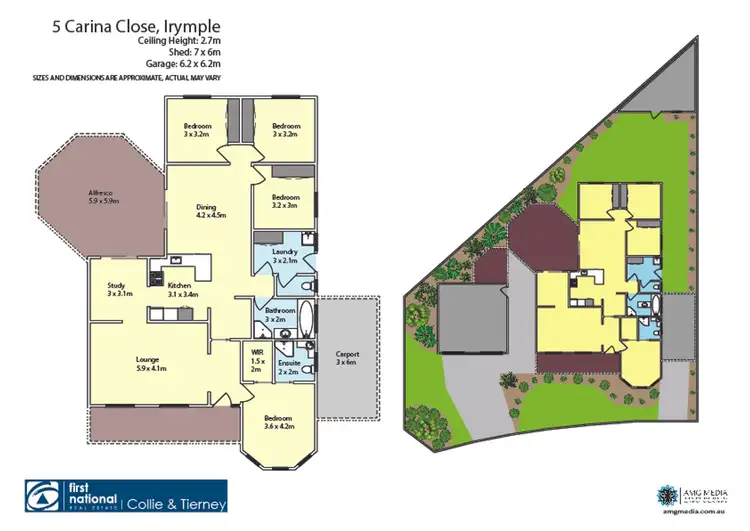 Floorplan of Homely house listing, 5 Carina Close, Irymple VIC 3498