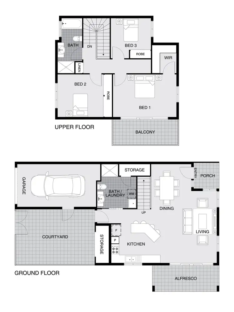 Floorplan of Homely townhouse listing, 13/1 Myamba Parade, Surfside NSW 2536