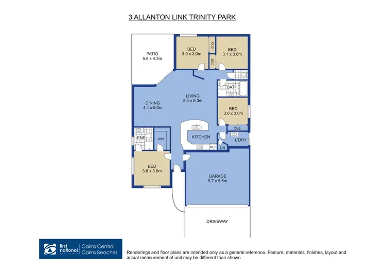 Floorplan of Homely house listing, 3 Allanton Link, Trinity Park QLD 4879