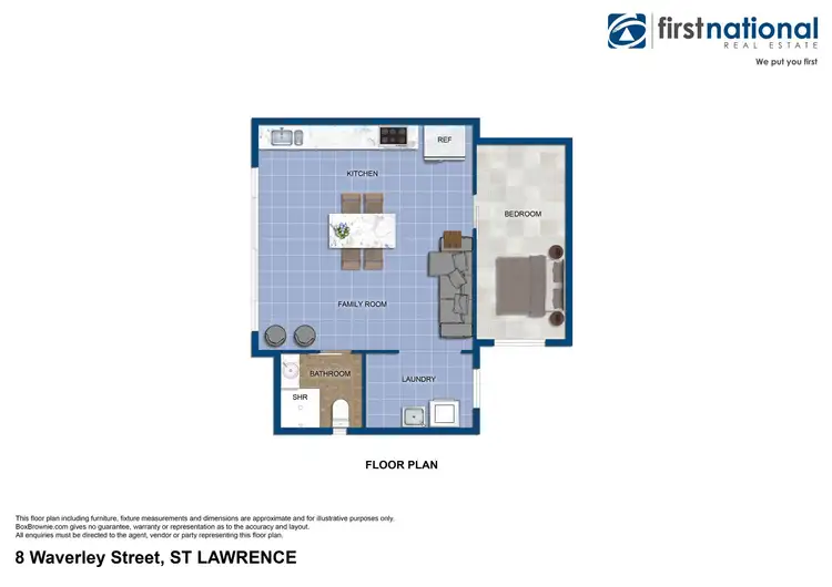 Floorplan of Homely land listing, 8 Waverley Street, St Lawrence QLD 4707