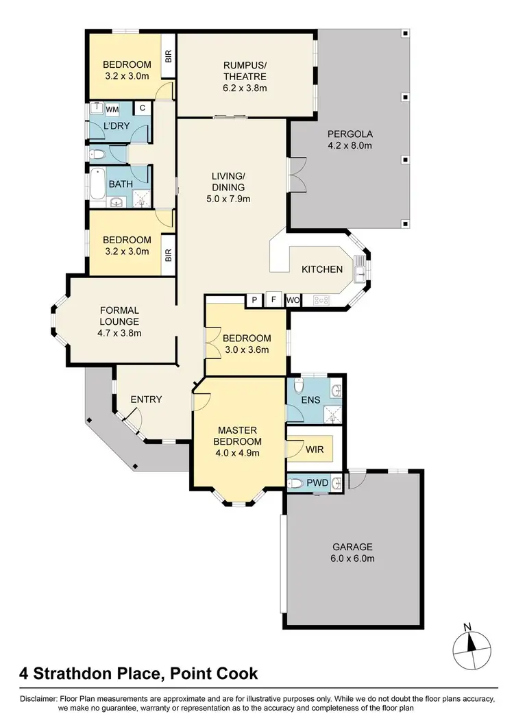 Floorplan of Homely house listing, 4 Strathdon Place, Point Cook VIC 3030
