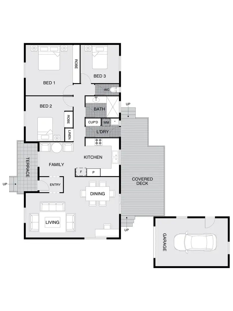 Floorplan of Homely house listing, 42 Mockridge Crescent, Holt ACT 2615