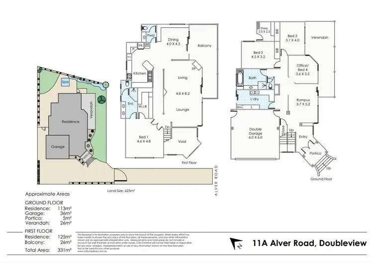 Floorplan of Homely house listing, 11A Alver Road, Doubleview WA 6018