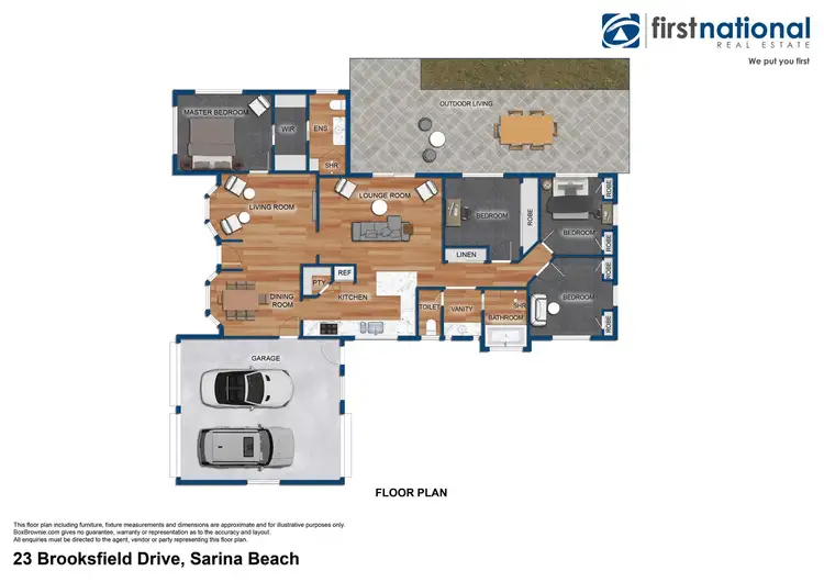 Floorplan of Homely house listing, 23 Brooksfield Drive, Sarina Beach QLD 4737