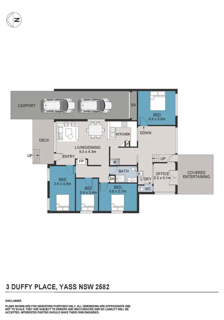 Floorplan of Homely house listing, 3 Duffy Place, Yass NSW 2582