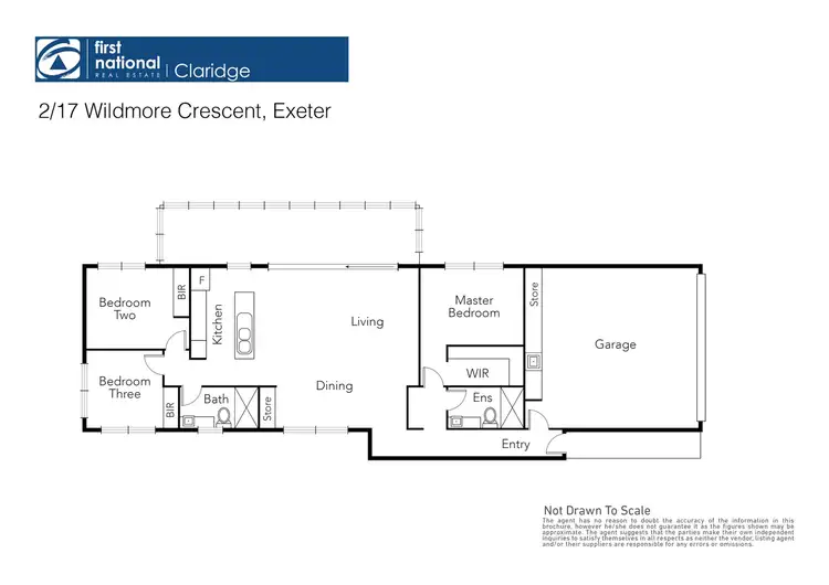 Floorplan of Homely townhouse listing, 2/17 Wildmore Crescent, Exeter TAS 7275
