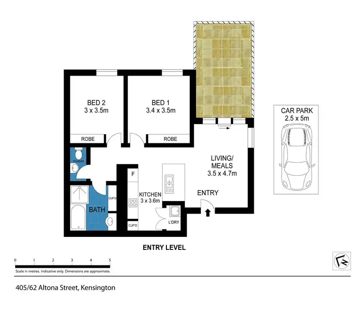 Floorplan of Homely apartment listing, 305/62 Altona Street, Kensington VIC 3031