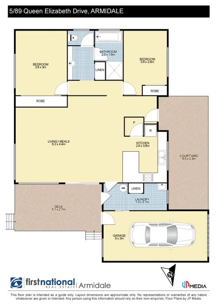 Floorplan of Homely unit listing, 5/89 Queen Elizabeth Drive, Armidale NSW 2350