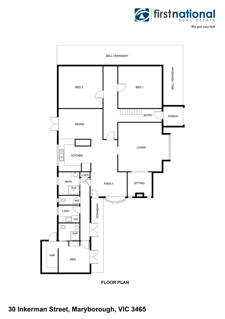 Floorplan of Homely house listing, 30 Inkerman Street, Maryborough VIC 3465