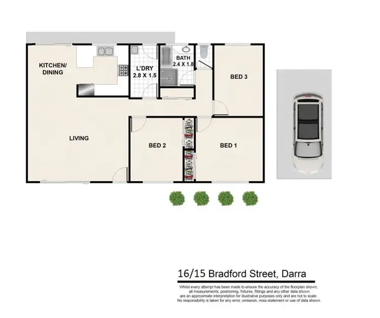 Floorplan of Homely house listing, 16/15 Bradford Street, Darra QLD 4076