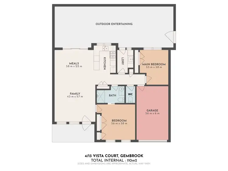Floorplan of Homely unit listing, 4/13 Vista Court, Gembrook VIC 3783