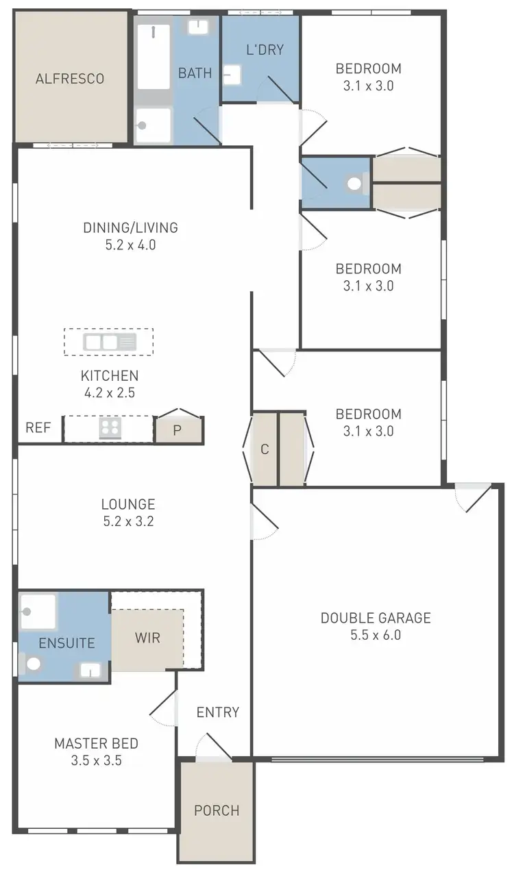 Floorplan of Homely house listing, 80 Wagner Drive, Werribee VIC 3030