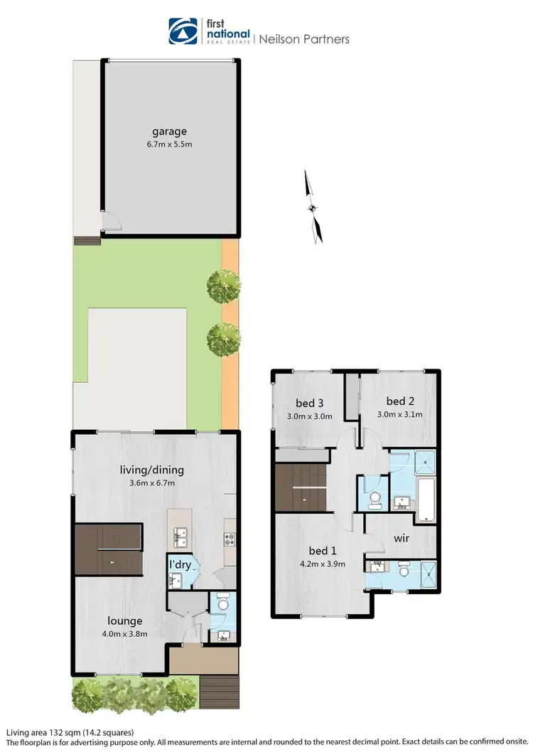Floorplan of Homely townhouse listing, 67 Atlantic Drive, Pakenham VIC 3810