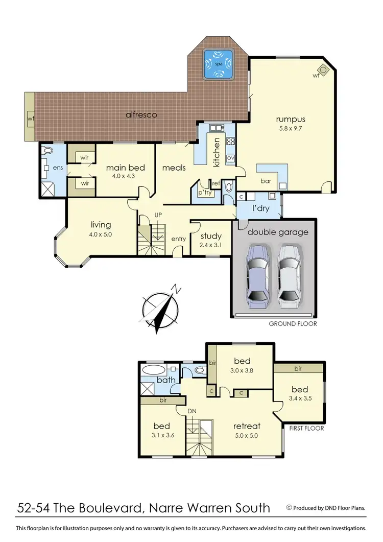 Floorplan of Homely house listing, 52-54 The Boulevard, Narre Warren South VIC 3805