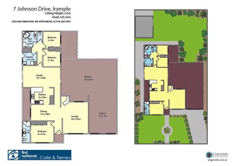 Floorplan of Homely house listing, 7 Johnson Drive, Irymple VIC 3498