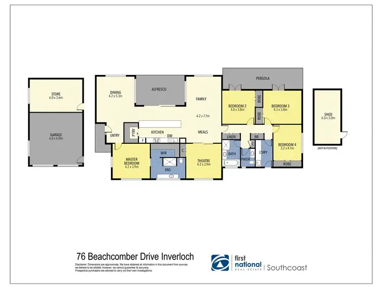 Floorplan of Homely house listing, 76 Beachcomber Drive, Inverloch VIC 3996