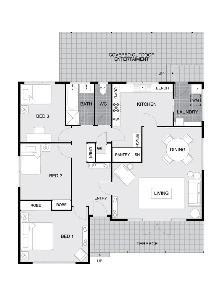 Floorplan of Homely house listing, 3 Northmore Crescent, Higgins ACT 2615
