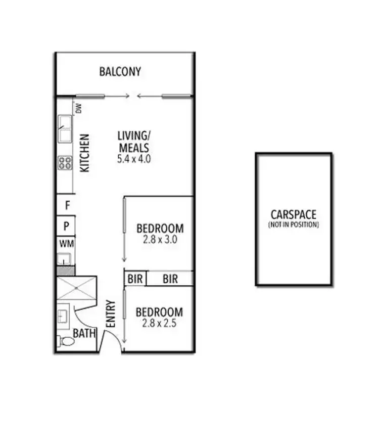 Floorplan of Homely apartment listing, 110/76 Keilor Road, Essendon North VIC 3041