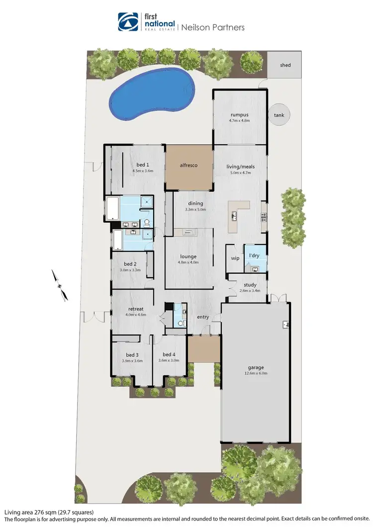 Floorplan of Homely house listing, 14 Riddell Grove, Pakenham VIC 3810