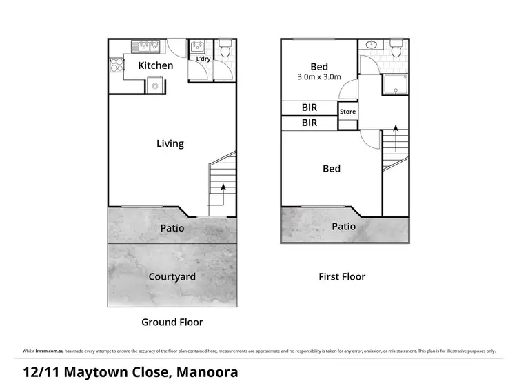 Floorplan of Homely townhouse listing, 12/11-12 Maytown Close, Manoora QLD 4870