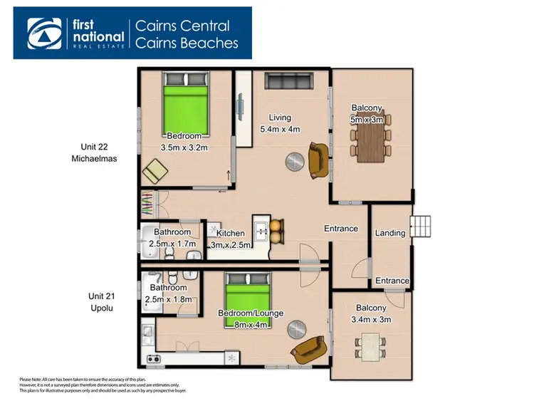 Floorplan of Homely unit listing, 21-22/10-14 Amphora Street, Palm Cove QLD 4879
