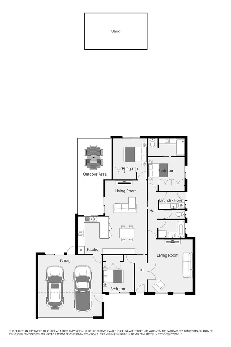 Floorplan of Homely house listing, 2 Rita Drive, Mildura VIC 3500