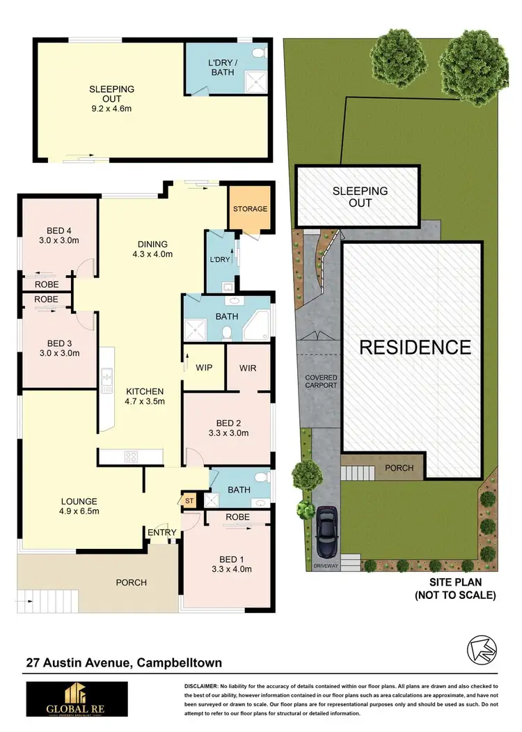 Floorplan of Homely house listing, 27 Austin Avenue, Campbelltown NSW 2560