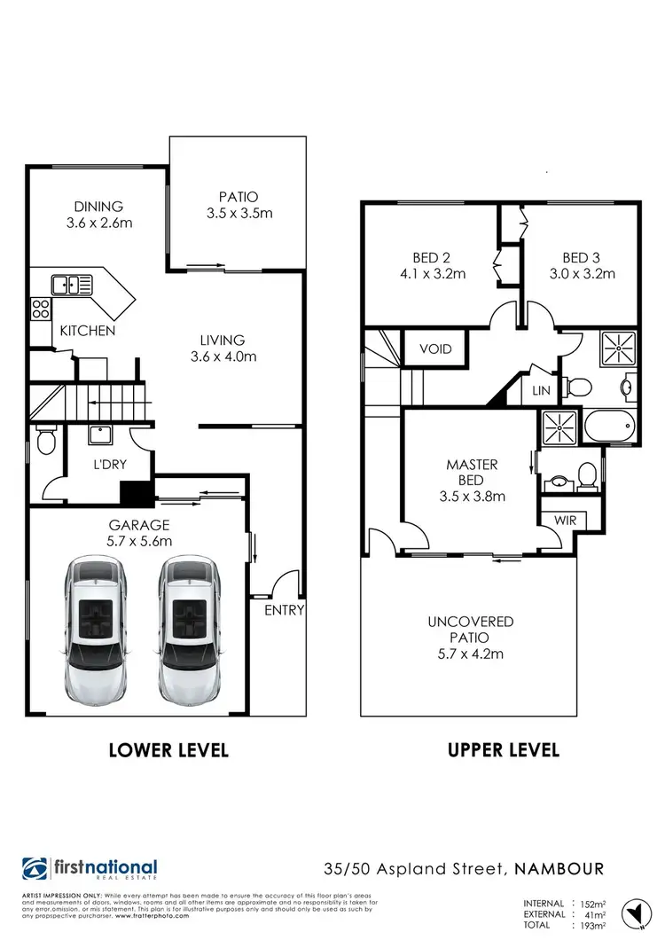 Floorplan of Homely townhouse listing, 35/50 Aspland, Nambour QLD 4560