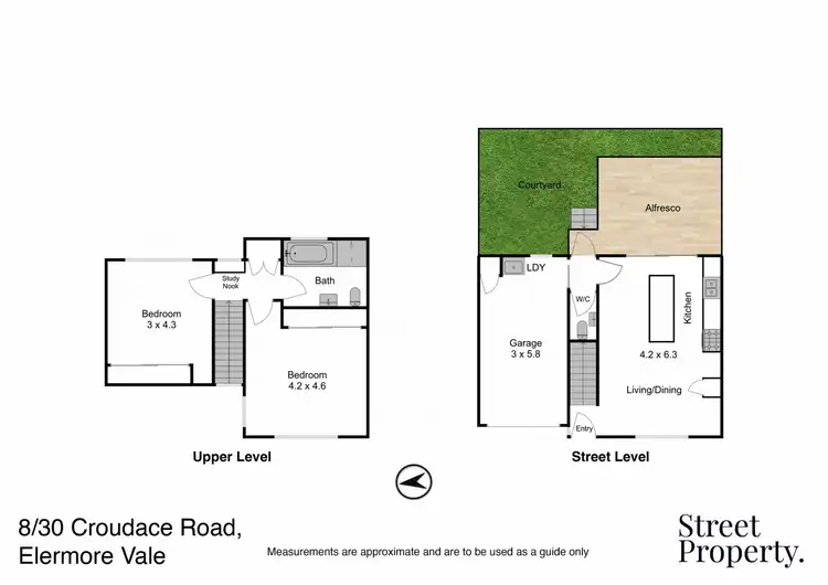 Floorplan of Homely townhouse listing, 8/30 Croudace Road, Elermore Vale NSW 2287
