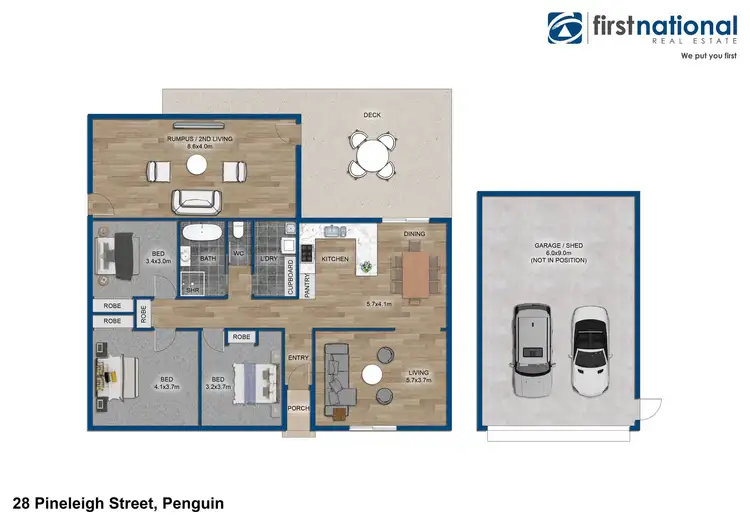 Floorplan of Homely house listing, 28 Pineleigh Street, Penguin TAS 7316