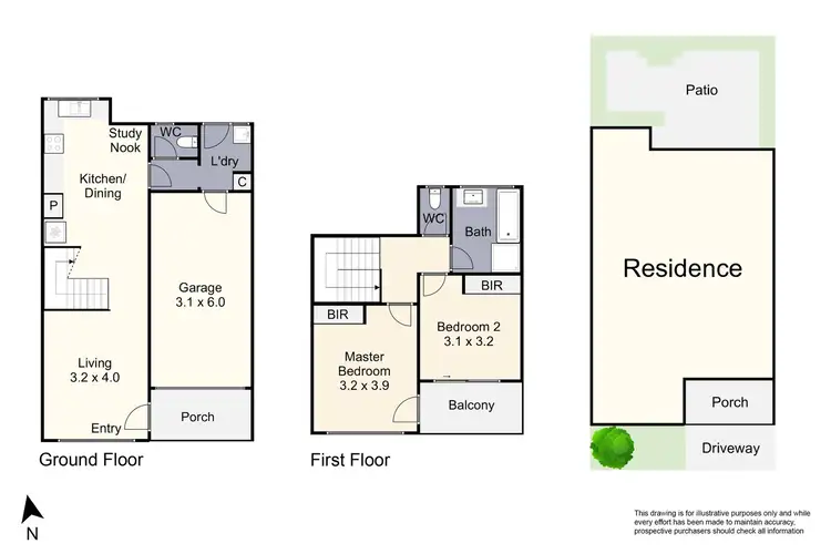 Floorplan of Homely unit listing, 12/57-59 Buckley Street, Noble Park VIC 3174
