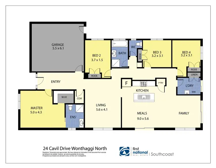 Floorplan of Homely house listing, 24 Cavil Drive, North Wonthaggi VIC 3995