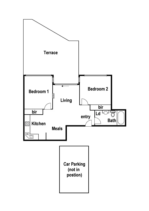 Floorplan of Homely apartment listing, 4/118 Dudley St, West Melbourne VIC 3003
