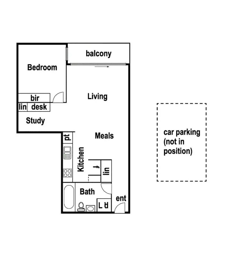 Floorplan of Homely apartment listing, 211/62 Mt Alexander Road, Travancore VIC 3032