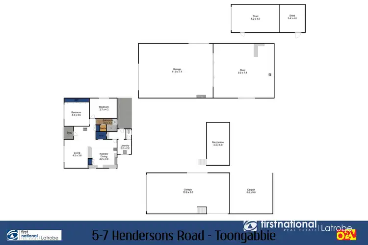 Floorplan of Homely house listing, 5 Hendersons Road, Toongabbie VIC 3856