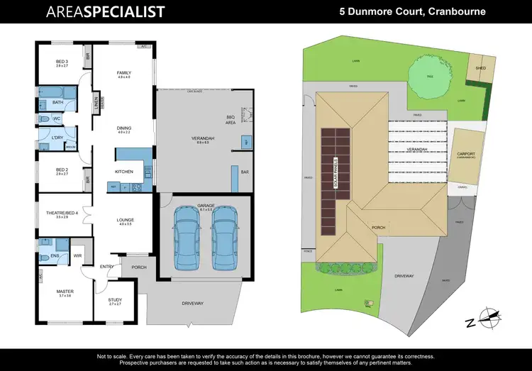 Floorplan of Homely house listing, 5 Dunmore Court, Cranbourne VIC 3977