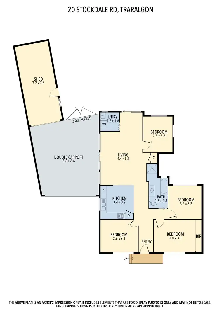 Floorplan of Homely house listing, 20 Stockdale Road, Traralgon VIC 3844