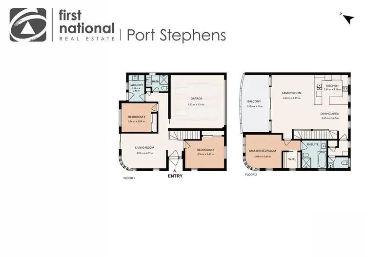 Floorplan of Homely semi-detached listing, 2/7 Dart Place, Corlette NSW 2315