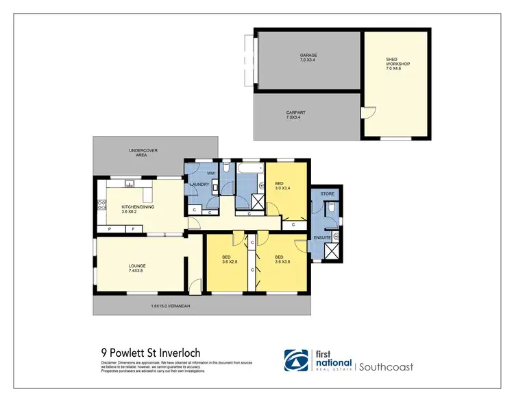 Floorplan of Homely house listing, 9 Powlett Street, Inverloch VIC 3996