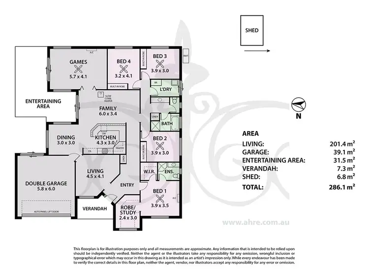 Floorplan of Homely house listing, 6 Hall Court, Littlehampton SA 5250