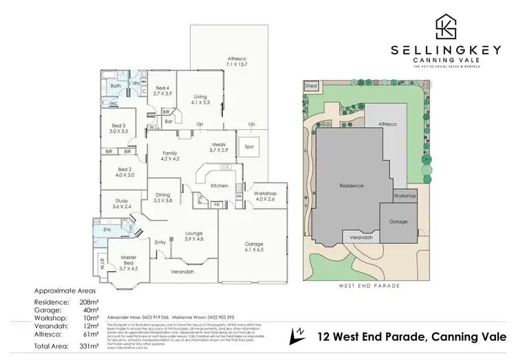 Floorplan of Homely house listing, 12 West End Parade, Canning Vale WA 6155