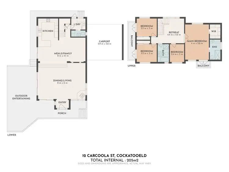 Floorplan of Homely house listing, 12 Carcoola Street, Cockatoo VIC 3781